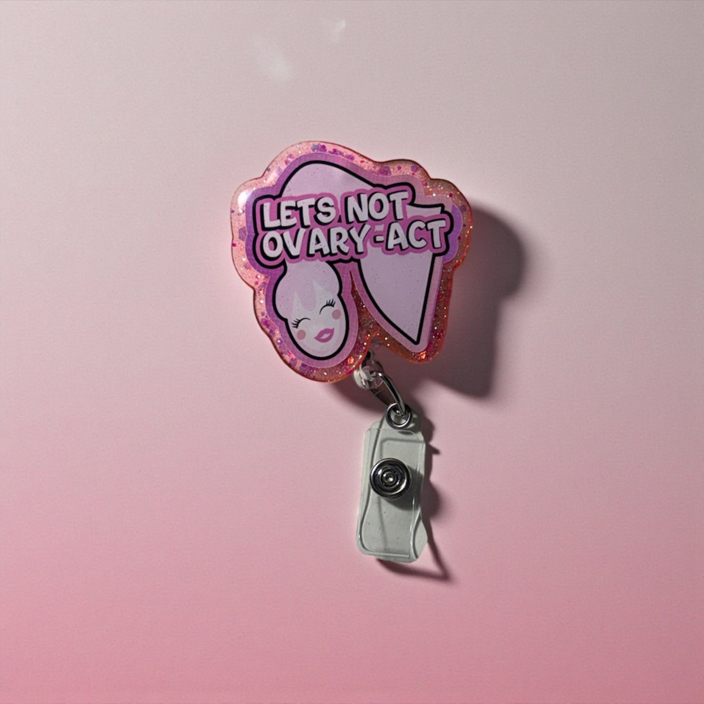 Gynecology Badge Reel, Ovary Badge Reel