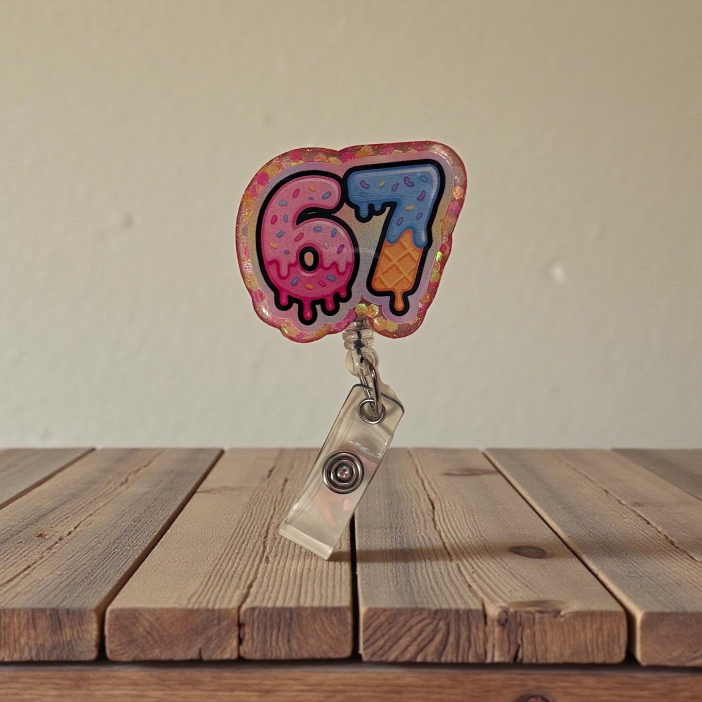 Six Seven Badge Reel-