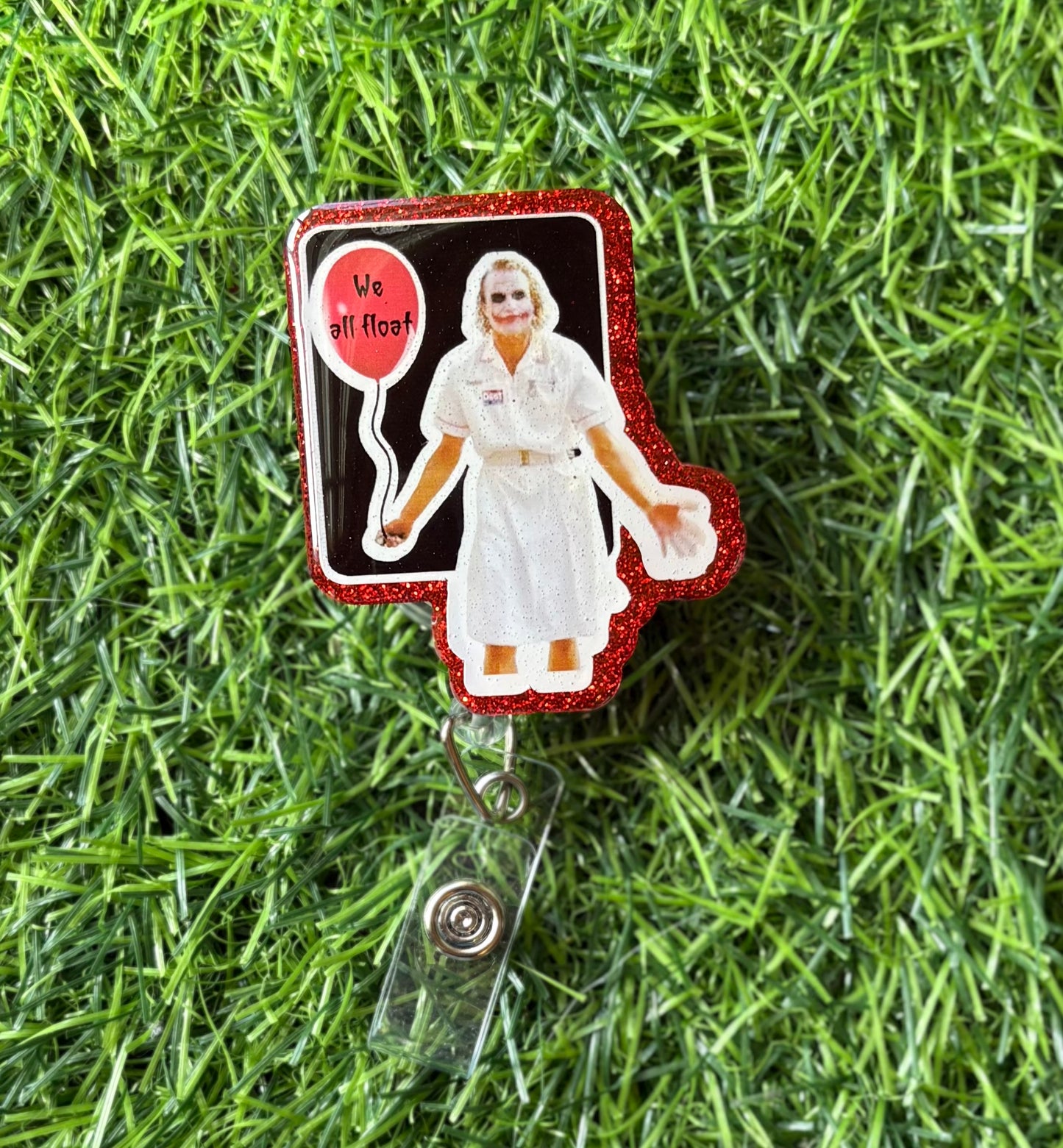 Float Nurse Badge Reel -Funny Halloween Badge Reel