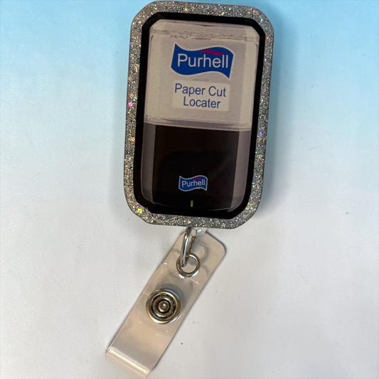 Hand Sanitizer Badge Reel, Funny Nurse Badge Reel