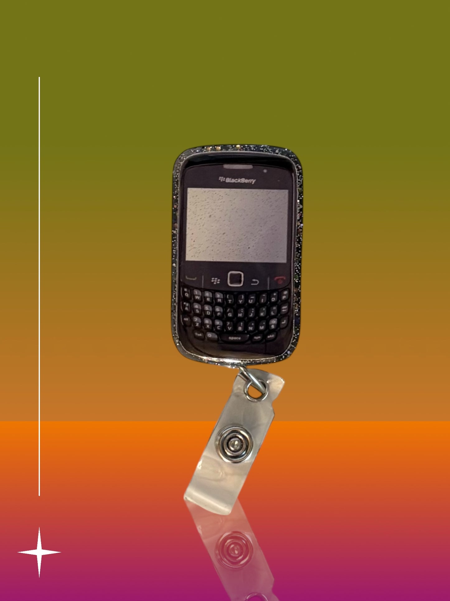 Retro BlackBerry Phone Badge Reel – Classic Throwback Tech