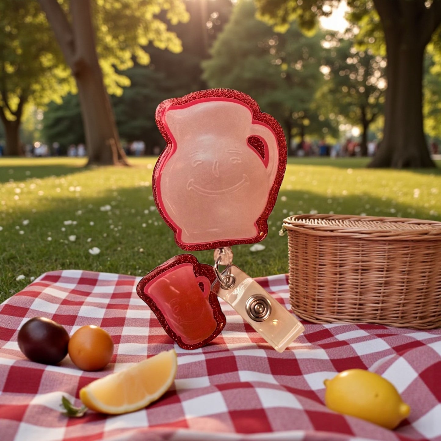 Kool-Aid Badge Reel | Retro Nostalgic Badge Holder | Fun Colorful Retractable Clip