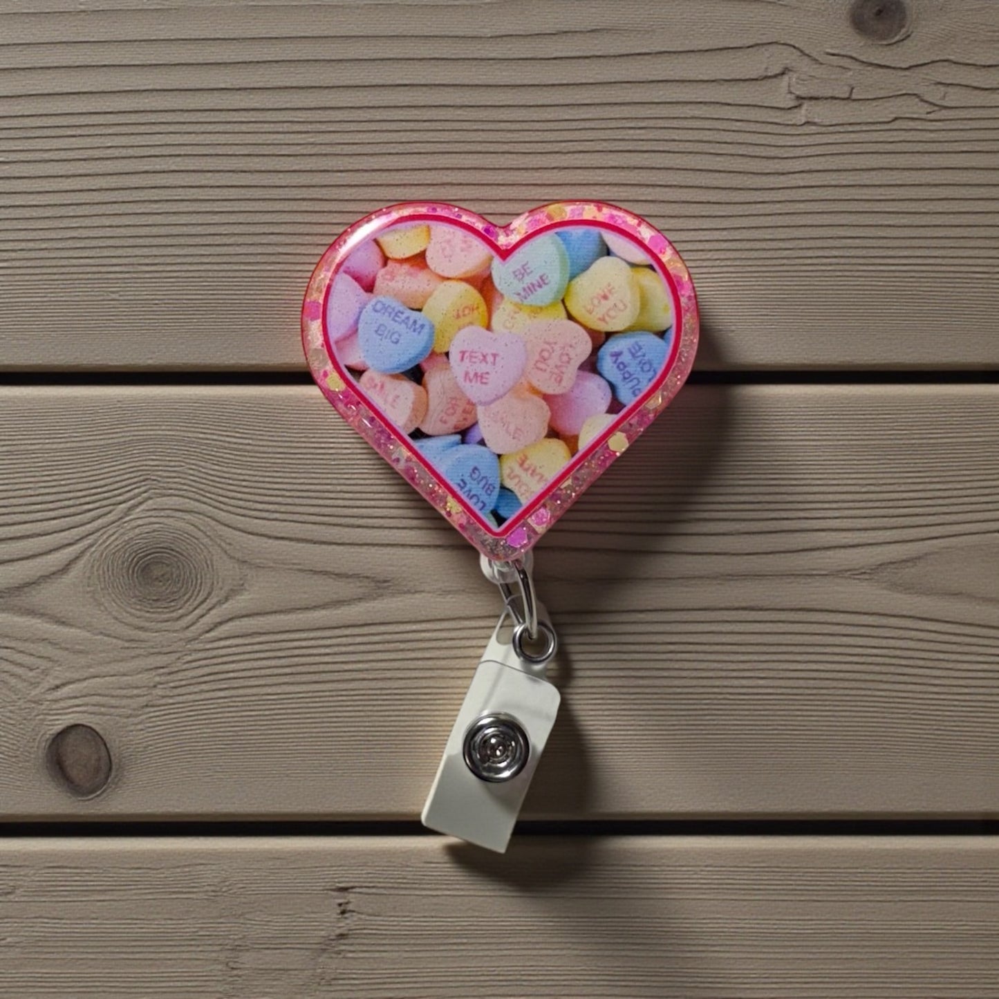 Candy Hearts Badge Reel
