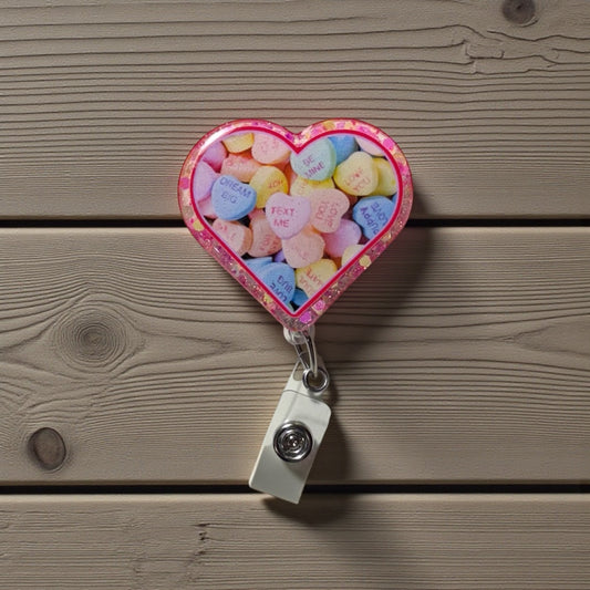 Candy Hearts Badge Reel