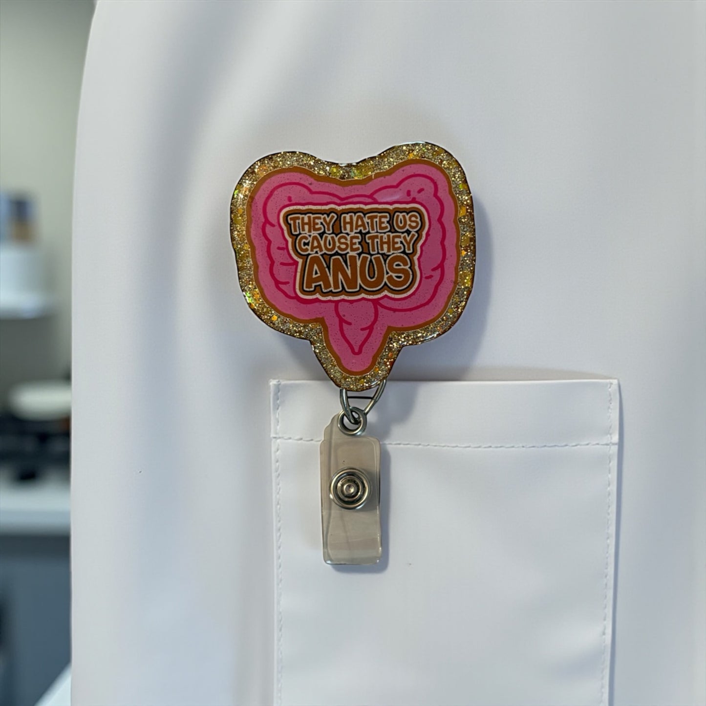 GI nurse badge reel  - gastrology nurse badge reel - funny nurse badge reel - colon badge reel