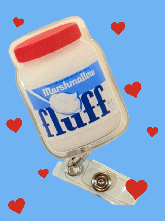 Fluff Badge Reel- Foodie Badge Reel