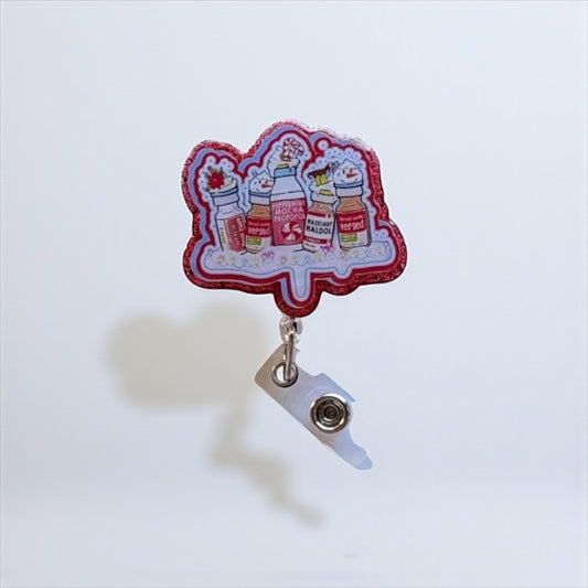 Funny Nurse Christmas Badge Reel – Propofol Sedation Badge Holder – Anesthesia Nurse Gift – Holiday ICU Badge Reel – CRNA, Nurse Badge Clip