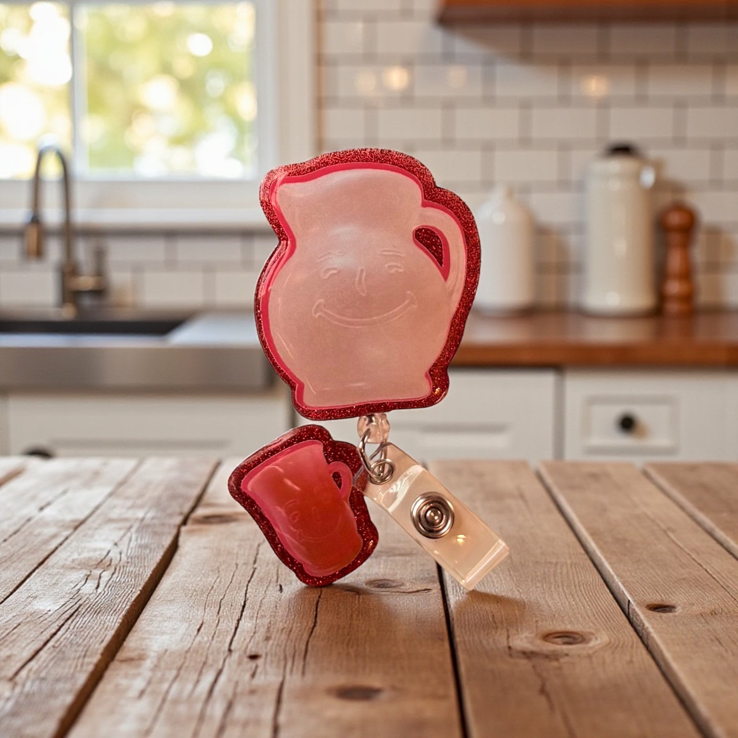 Kool-Aid Badge Reel | Retro Nostalgic Badge Holder | Fun Colorful Retractable Clip