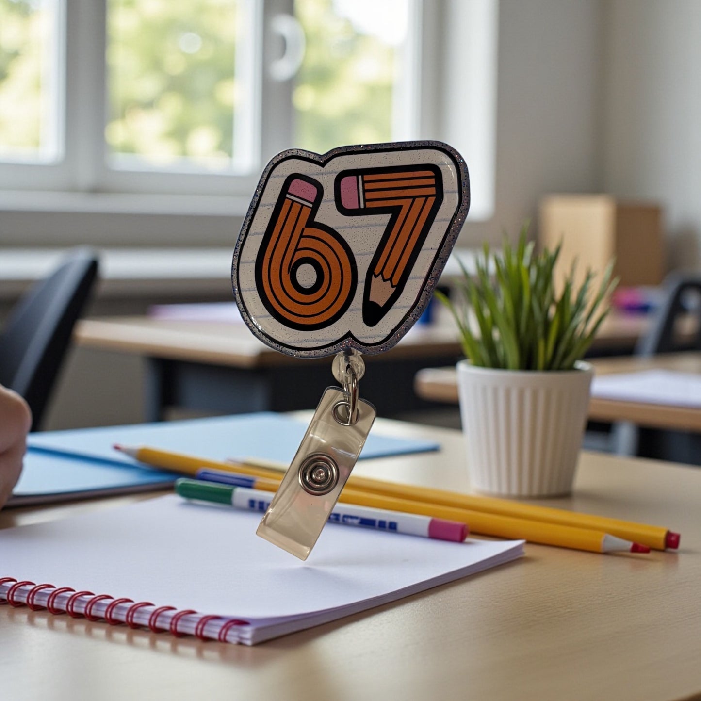 Six Seven Badge Reel