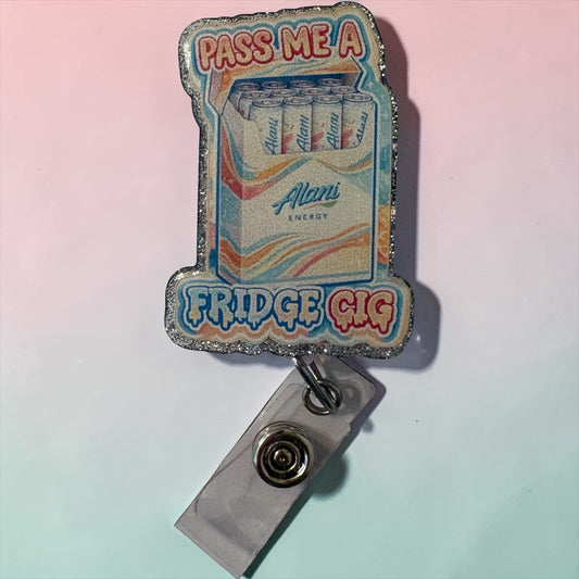 Fridge Cig Badge Reel, Energy Drink  Badge Reel