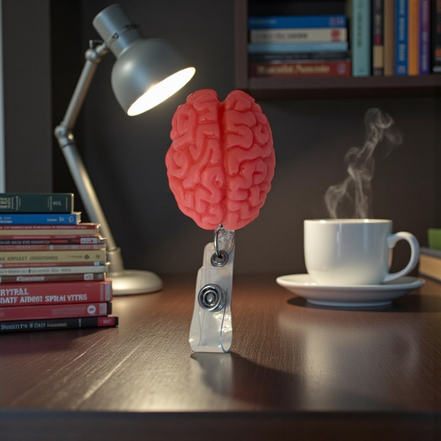 Anatomical Brain Badge Reel – Medical & Neuro Inspired