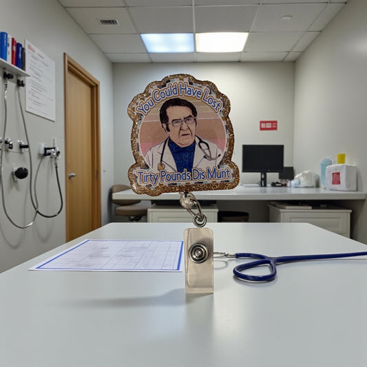 Weight-Loss Reality TV Inspired Badge Reel – Healthcare Humor