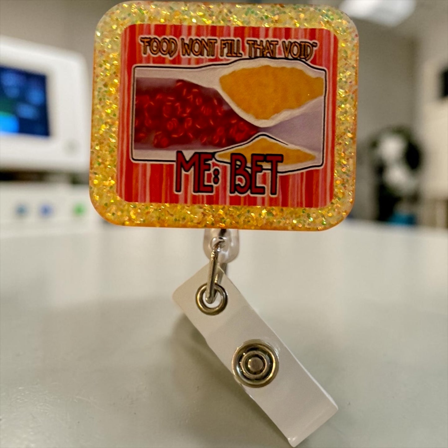 Funny Vascular Badge Reel – Clogged Artery Medical Humor