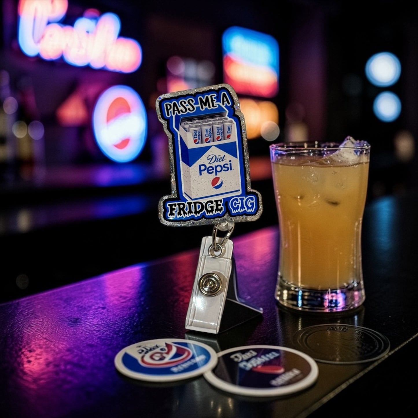 Fridge Cig Badge Reel,  Pepsi  Badge Reel