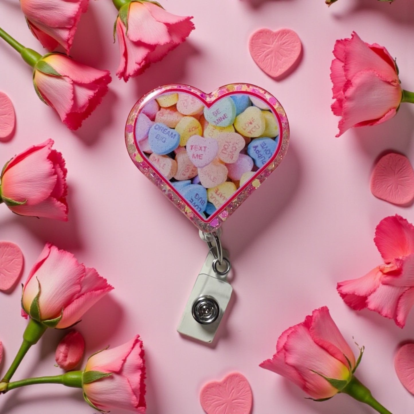Candy Hearts Badge Reel
