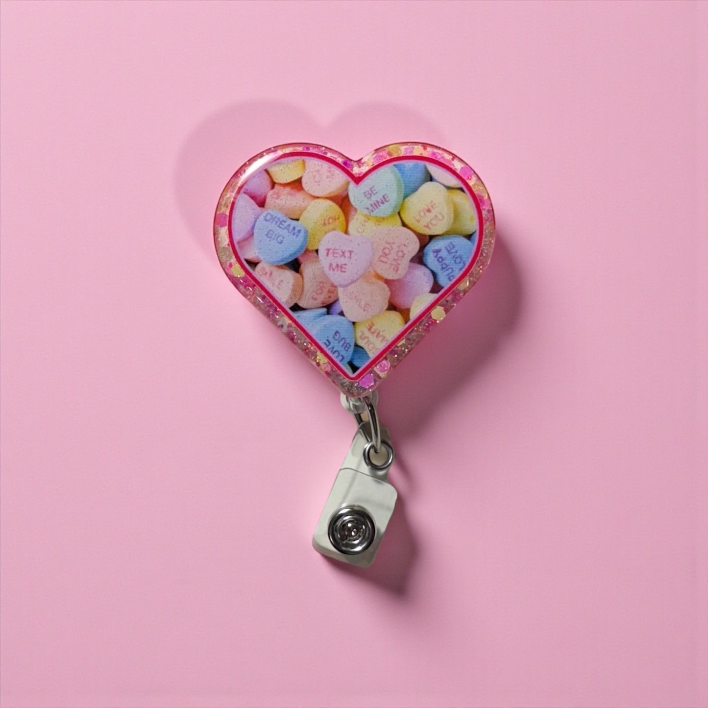 Candy Hearts Badge Reel