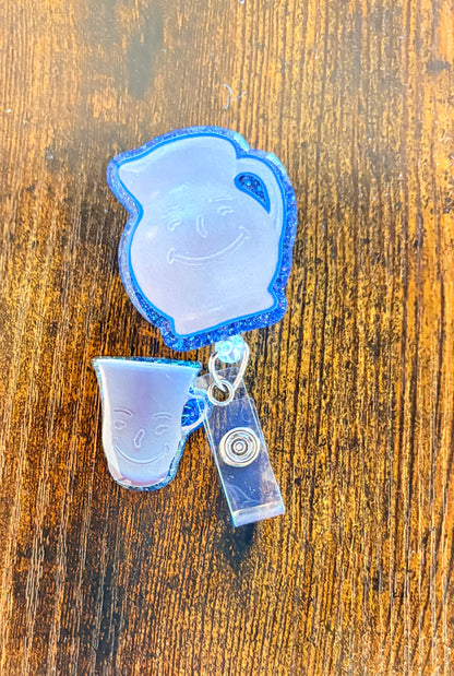 Kool-Aid Badge Reel | Retro Nostalgic Badge Holder | Fun Colorful Retractable Clip