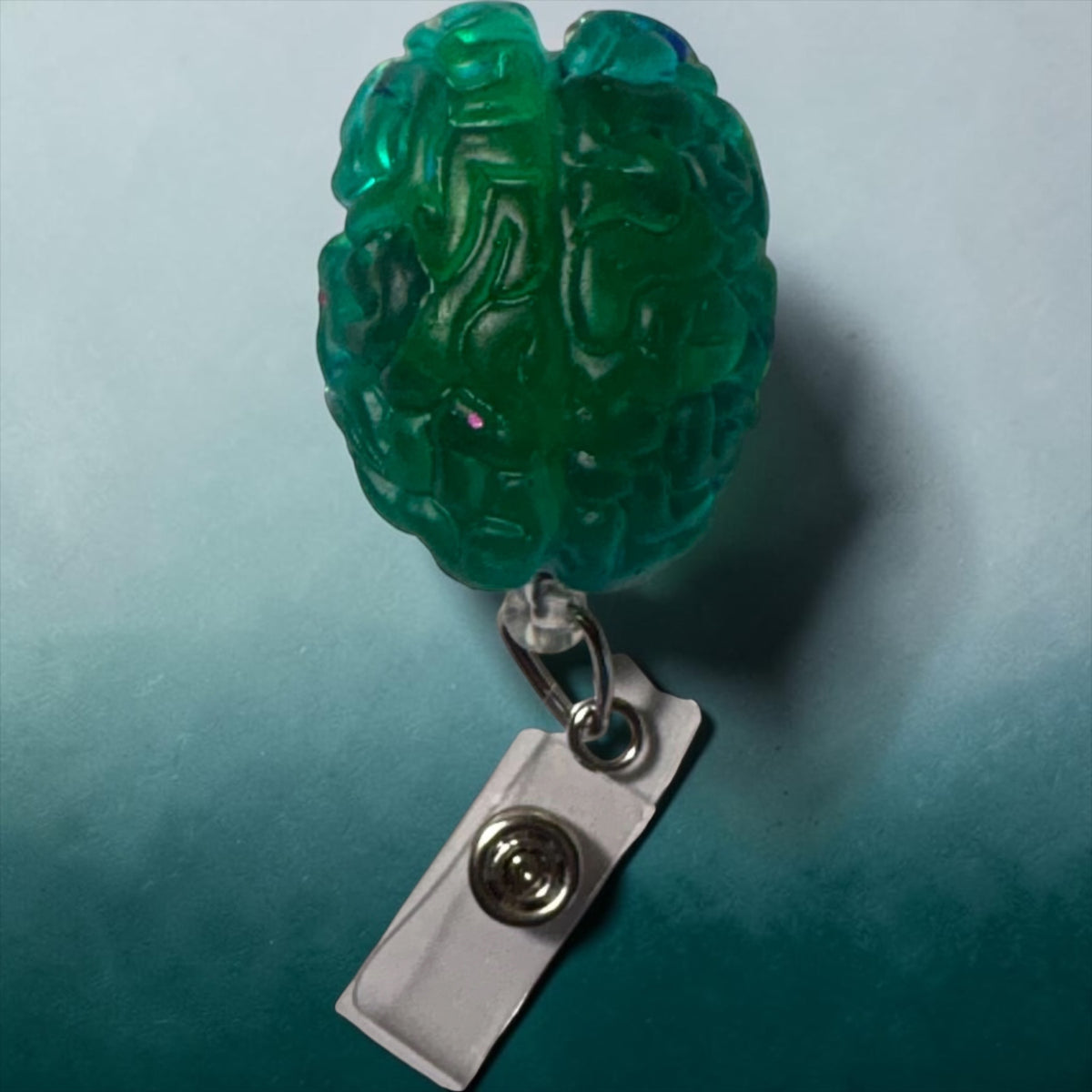 Anatomical Brain Badge Reel – Medical & Neuro Inspired