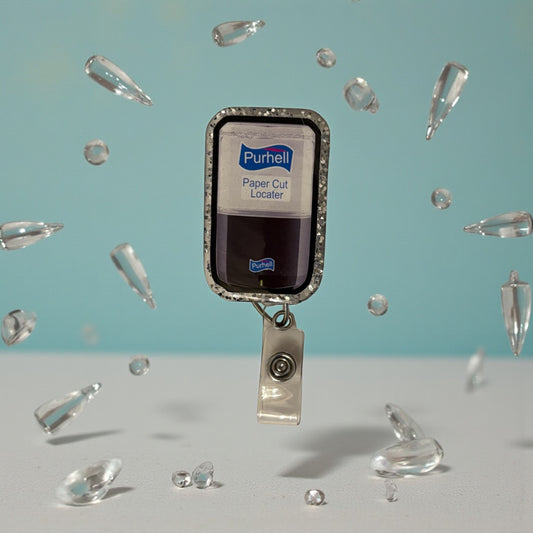 Hand Sanitizer Badge Reel, Funny Nurse Badge Reel