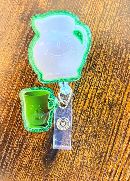 Kool-Aid Badge Reel | Retro Nostalgic Badge Holder | Fun Colorful Retractable Clip