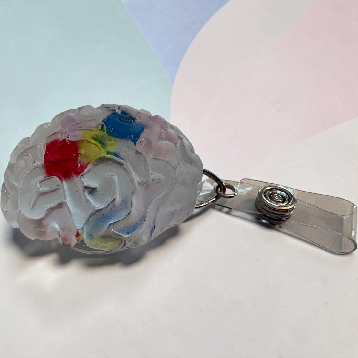 Anatomical Brain Badge Reel – Medical & Neuro Inspired