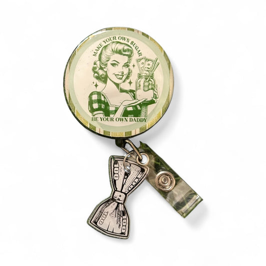 Funny Badge Reel, sugar daddy badge reel, Girl Boss Badge Reel,  Badge Reel,Medical ID Badge,Nurse Badge Reel, Work Badge Holder