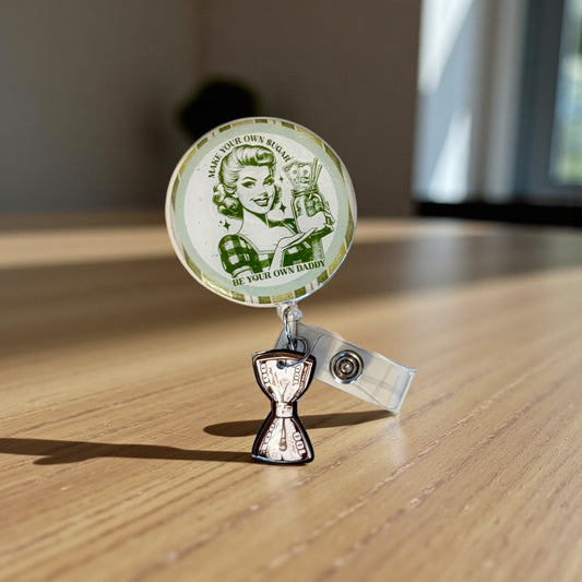 Funny Badge Reel, sugar daddy badge reel, Girl Boss Badge Reel,  Badge Reel,Medical ID Badge,Nurse Badge Reel, Work Badge Holder