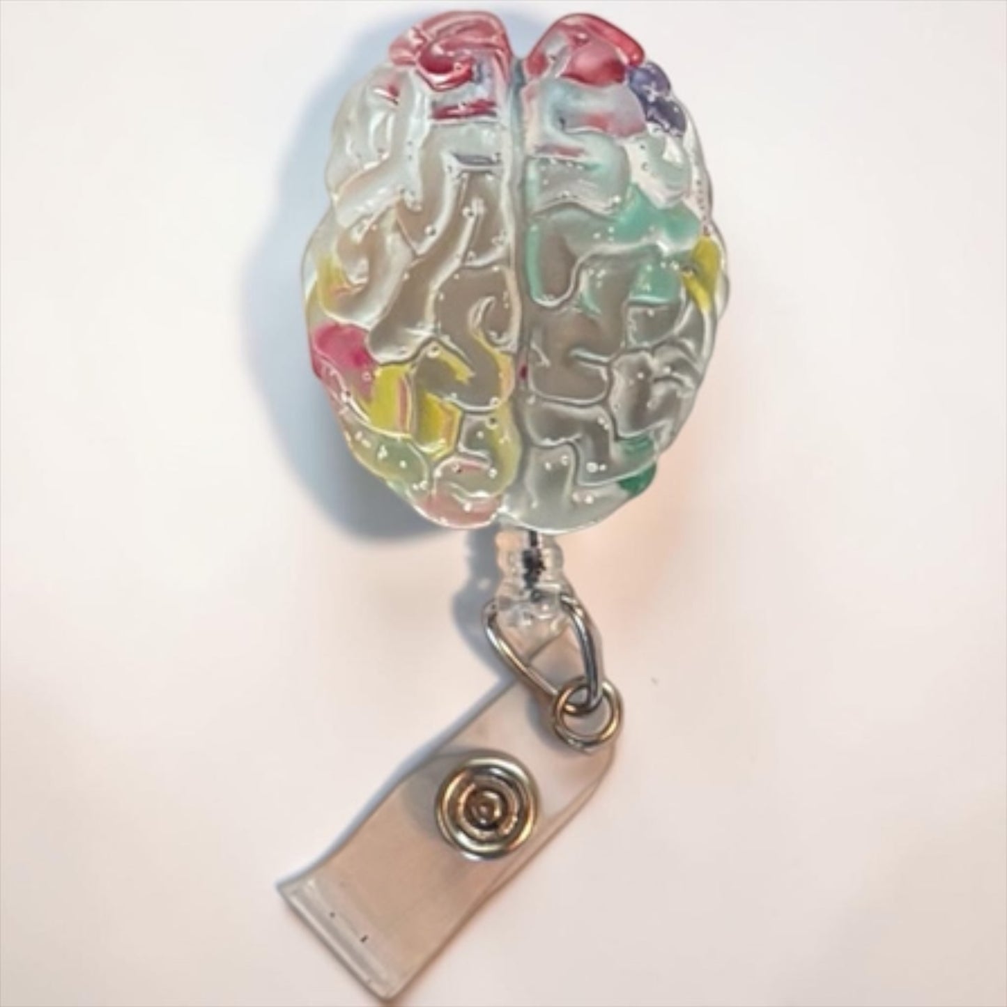 Anatomical Brain Badge Reel – Medical & Neuro Inspired