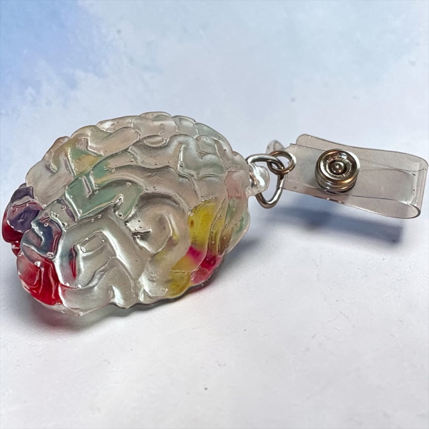 Anatomical Brain Badge Reel – Medical & Neuro Inspired