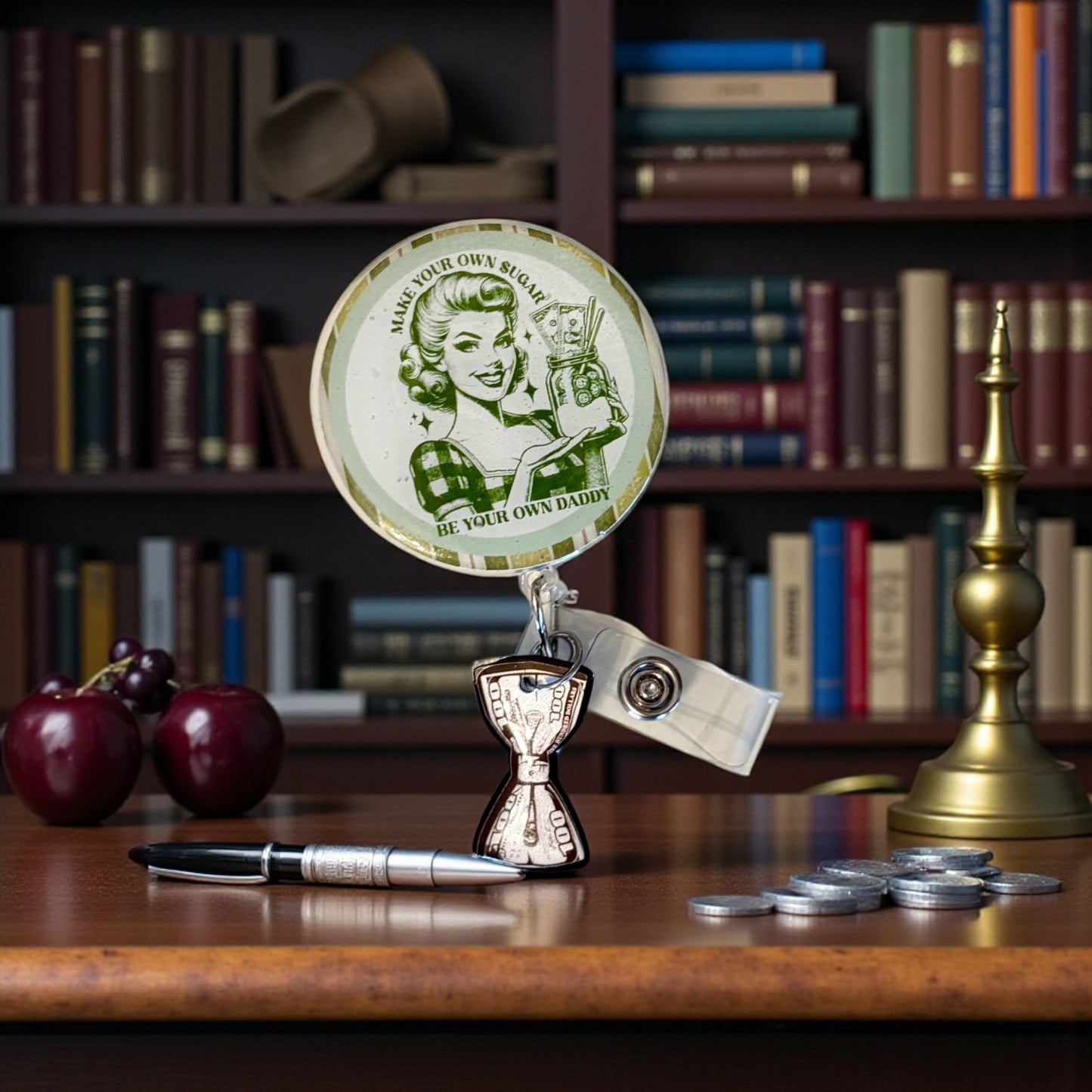 Funny Badge Reel, sugar daddy badge reel, Girl Boss Badge Reel,  Badge Reel,Medical ID Badge,Nurse Badge Reel, Work Badge Holder