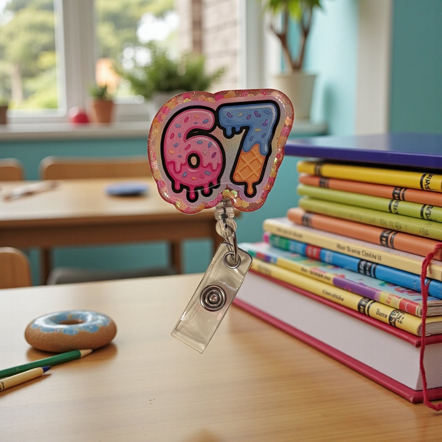 Six Seven Badge Reel-