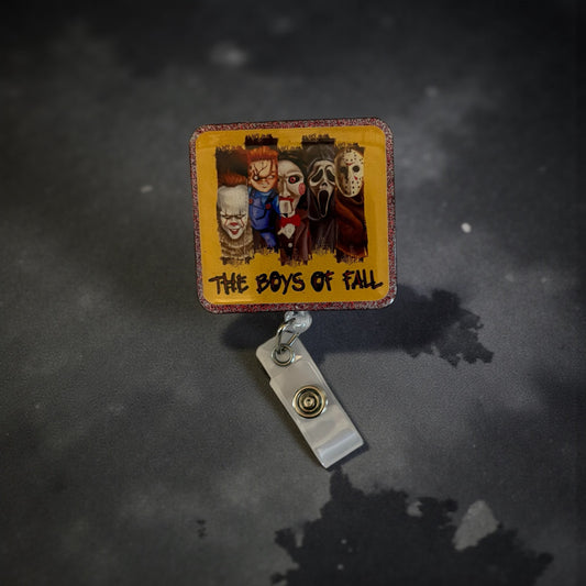 Halloween Horror Badge Reel | Retractable ID Holder | Spooky Fall Accessory for Nurses, Teachers, and Horror Fans