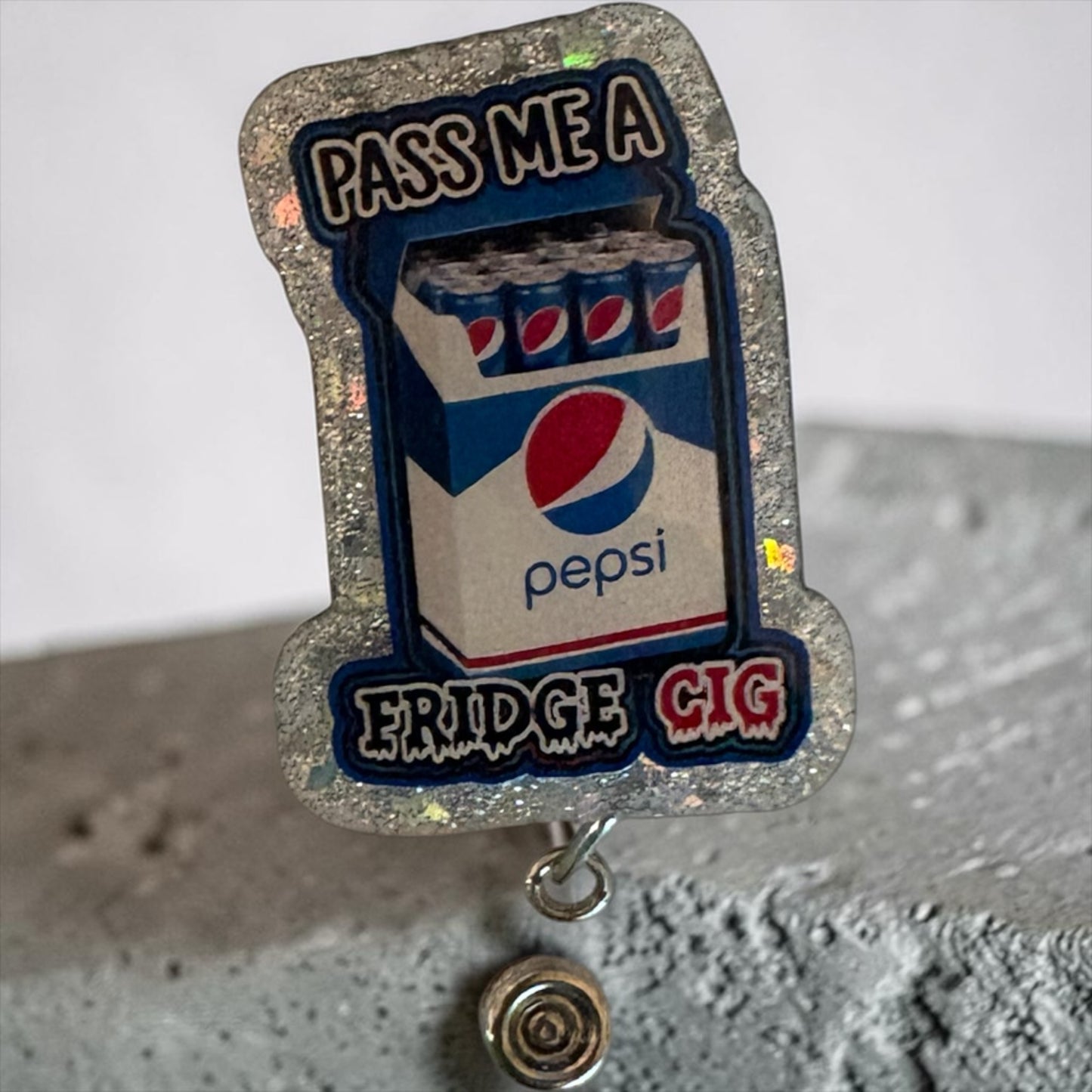 Fridge Cig Badge Reel,  Pepsi  Badge Reel