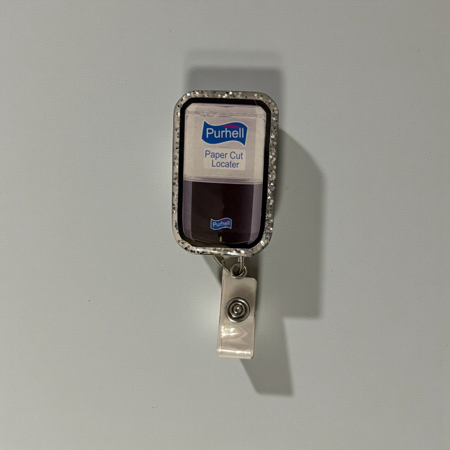 Hand Sanitizer Badge Reel, Funny Nurse Badge Reel