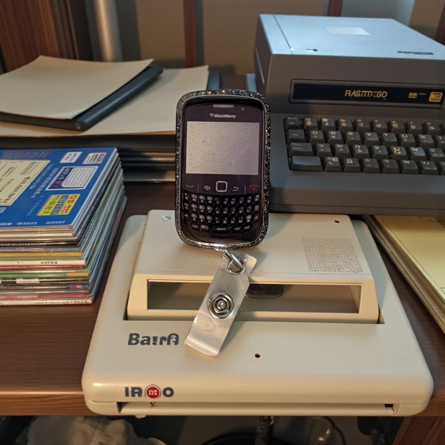 Retro BlackBerry Phone Badge Reel – Classic Throwback Tech