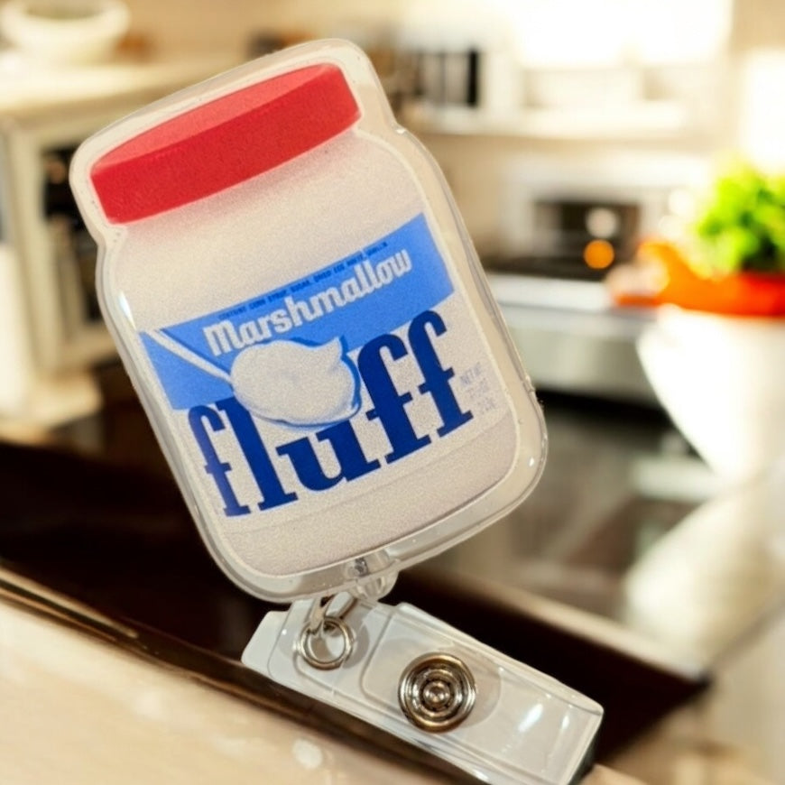 Fluff Badge Reel- Foodie Badge Reel