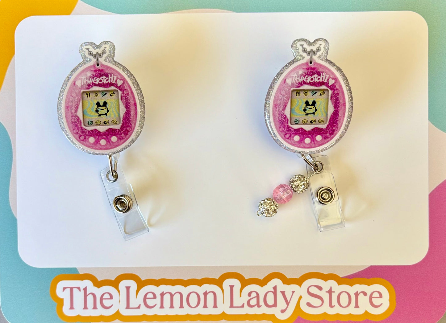 Tamagotchi-Inspired Retro Badge Reel