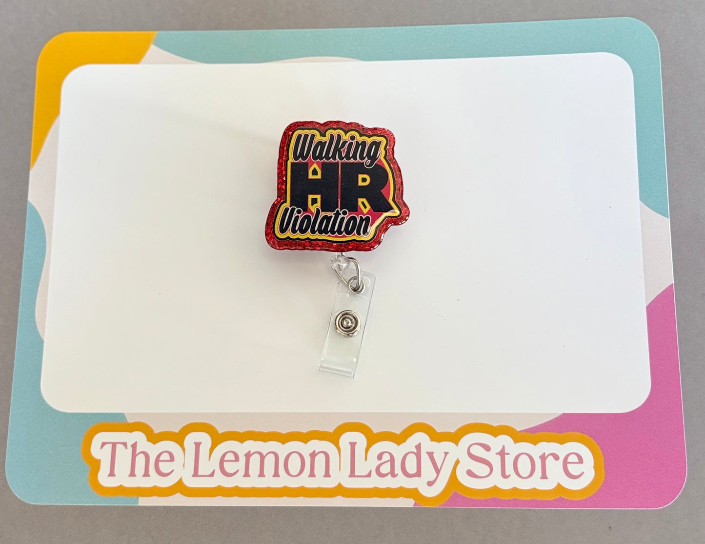 Funny Nurse Bage Reel, Walking HR Violation Badge Reel