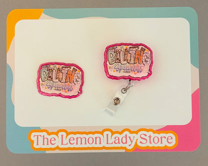 Billing Specialist Badge Reel – Cute Retractable ID Holder for Office & Medical Billing  Shopify Description: