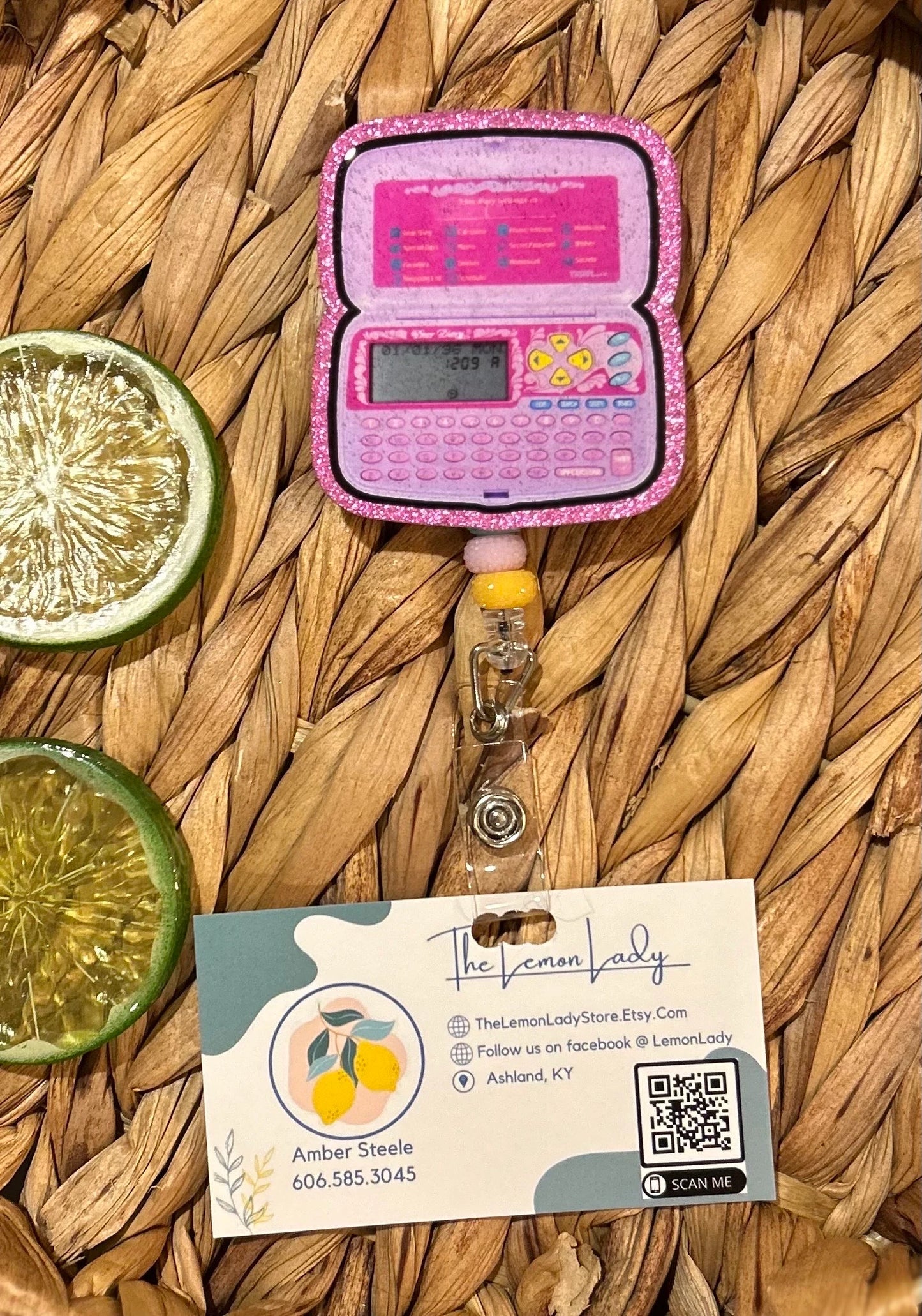 Dear Diary Badge Reel | 90s Nostalgia ID Clip | Retro Toy Badge Holder | Funny Nurse Gift | Cute Retractable Work Reel