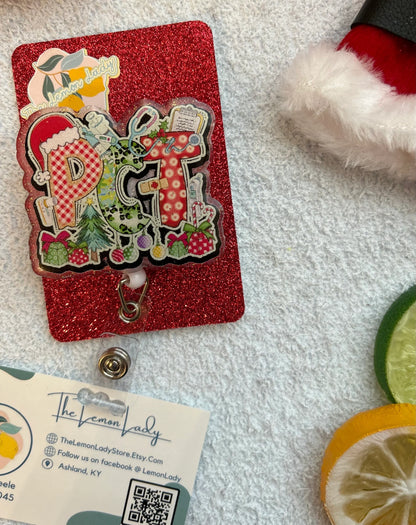 PCT Badge Reel, PCT Christmas Badge reel, Glow in the dark PCT badge reel