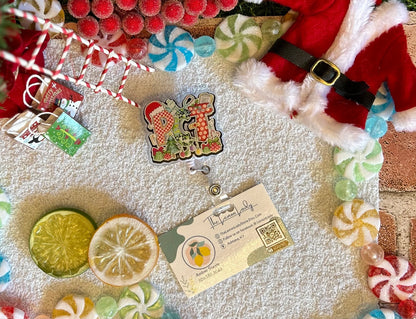 PCT Badge Reel, PCT Christmas Badge reel, Glow in the dark PCT badge reel