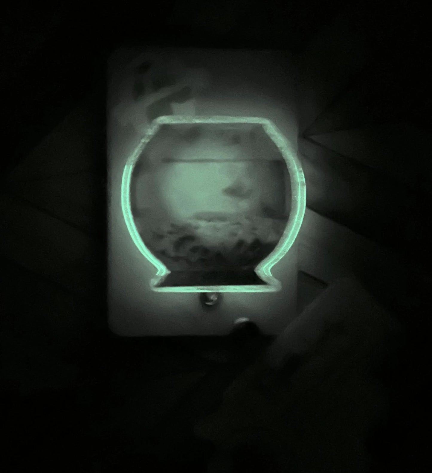 Glow-in-the-Dark Fish Bowl Badge Reel – Cute Work ID Clip for Nurses, Teachers, or Vet Techs