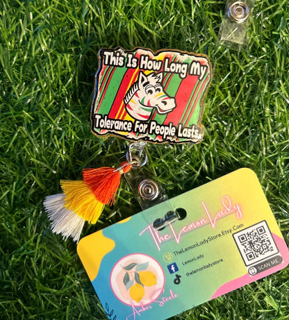 Fruit Stripe Zebra Badge Reel, Funny Nurse ID Holder, Retro Rainbow Badge Clip, Cute Nursing Accessory, Healthcare Gift for Coworker