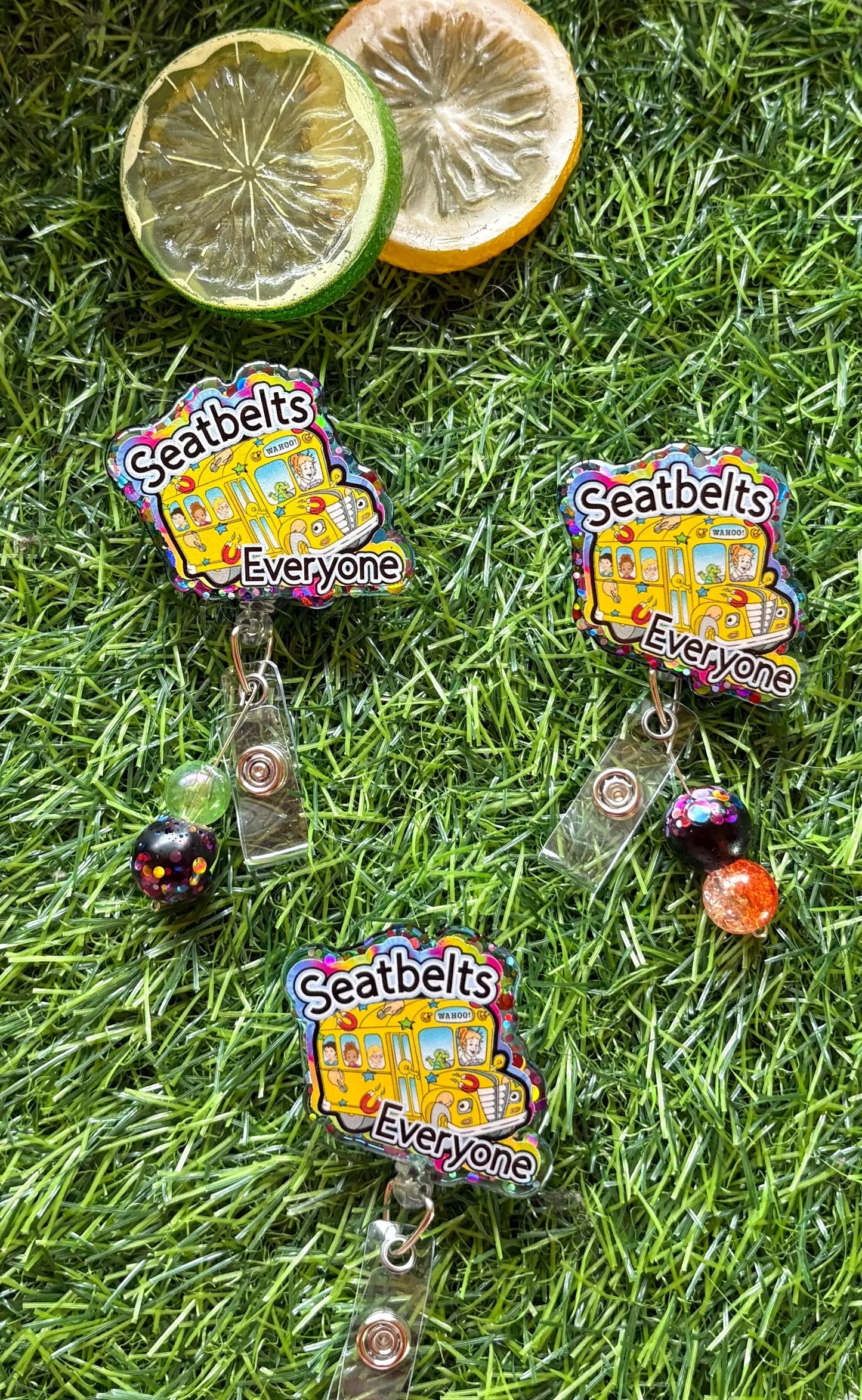 Magic Schoolbus Badge Reel, Nostalgic Badge Reel, Funny Nurse Bage Ree