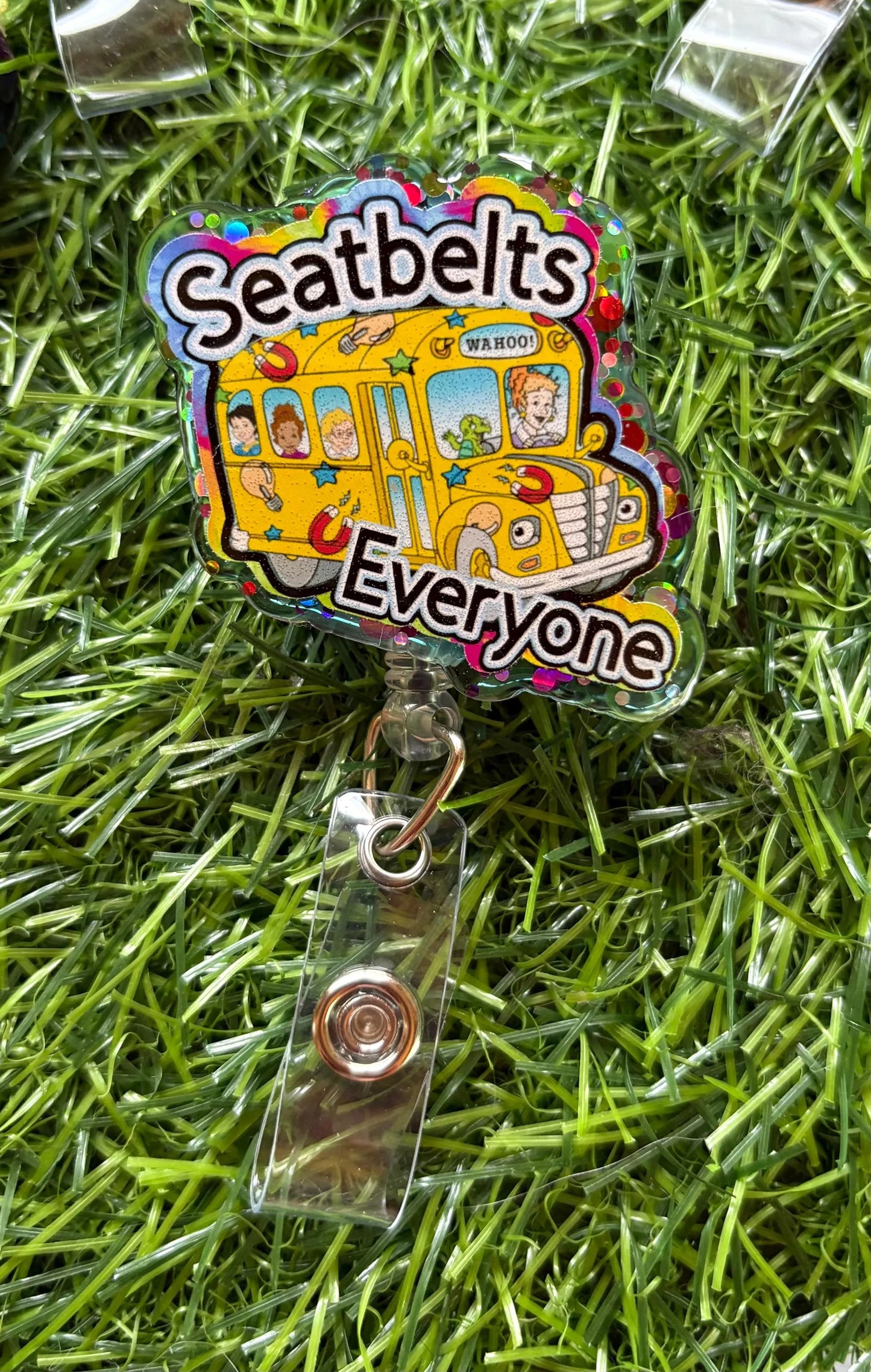 Magic Schoolbus Badge Reel, Nostalgic Badge Reel, Funny Nurse Bage Ree