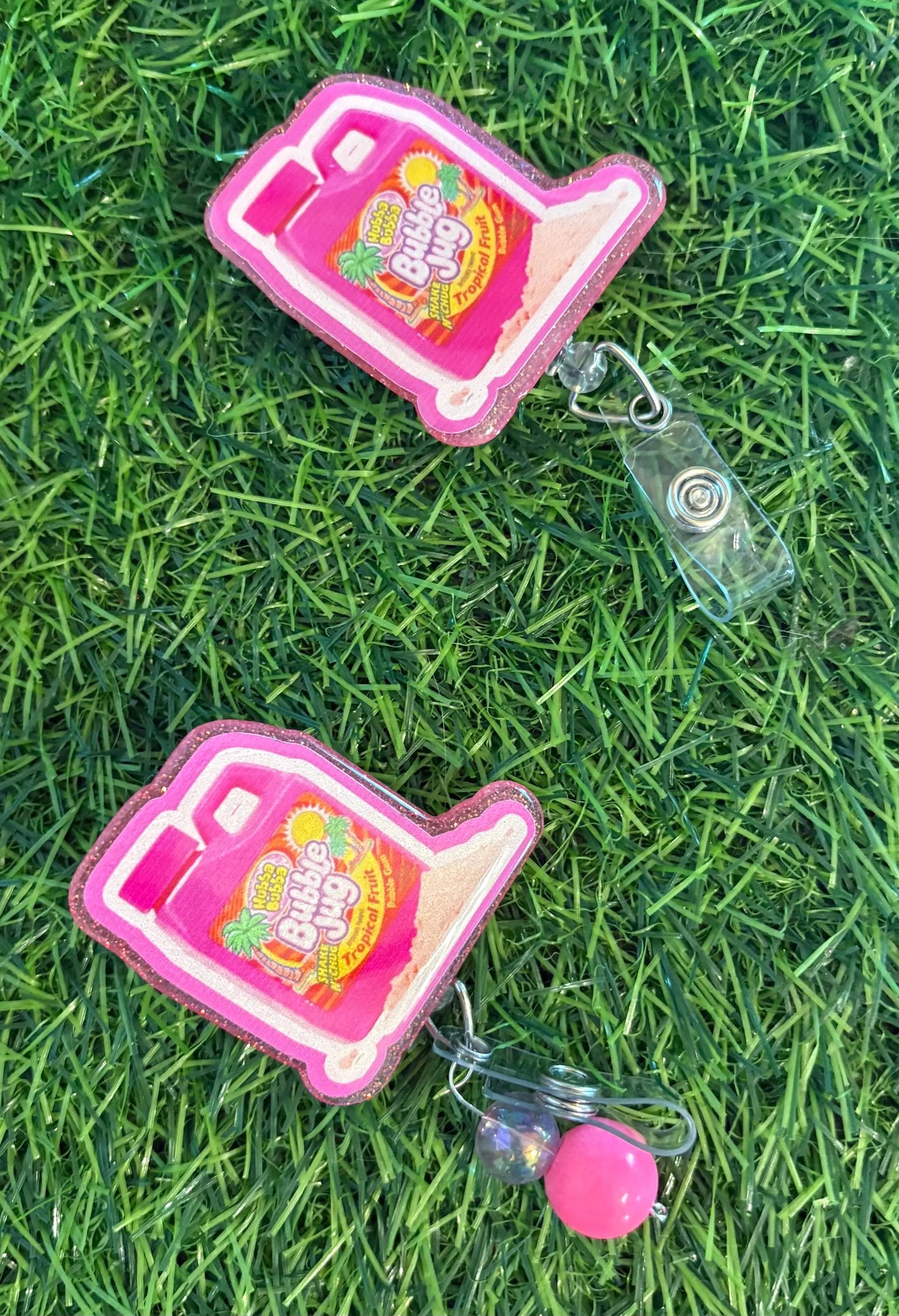 Bubble Jug Badge Reel – 90s Nostalgic Nurse ID Clip, Retro Candy Badge Holder, Cute Badge Reel for Nurses, CNAs, or Techs