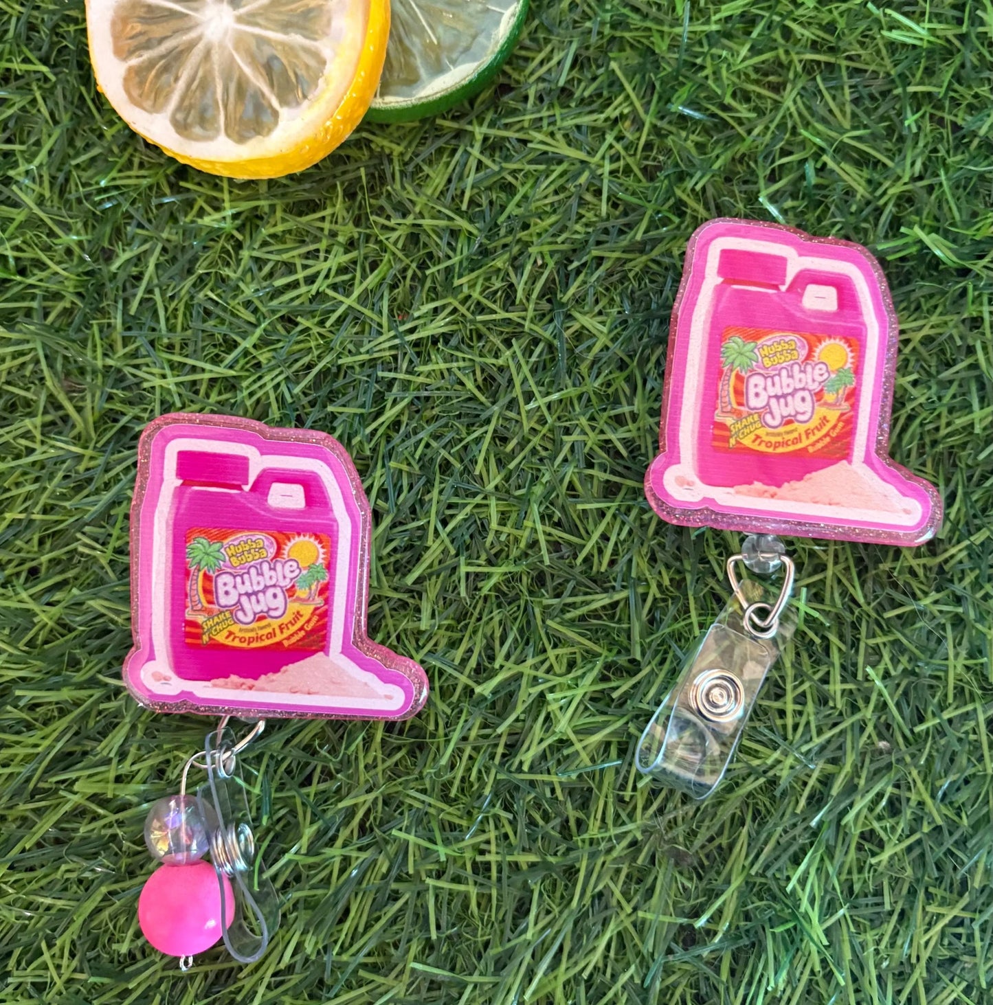 Bubble Jug Badge Reel – 90s Nostalgic Nurse ID Clip, Retro Candy Badge Holder, Cute Badge Reel for Nurses, CNAs, or Techs