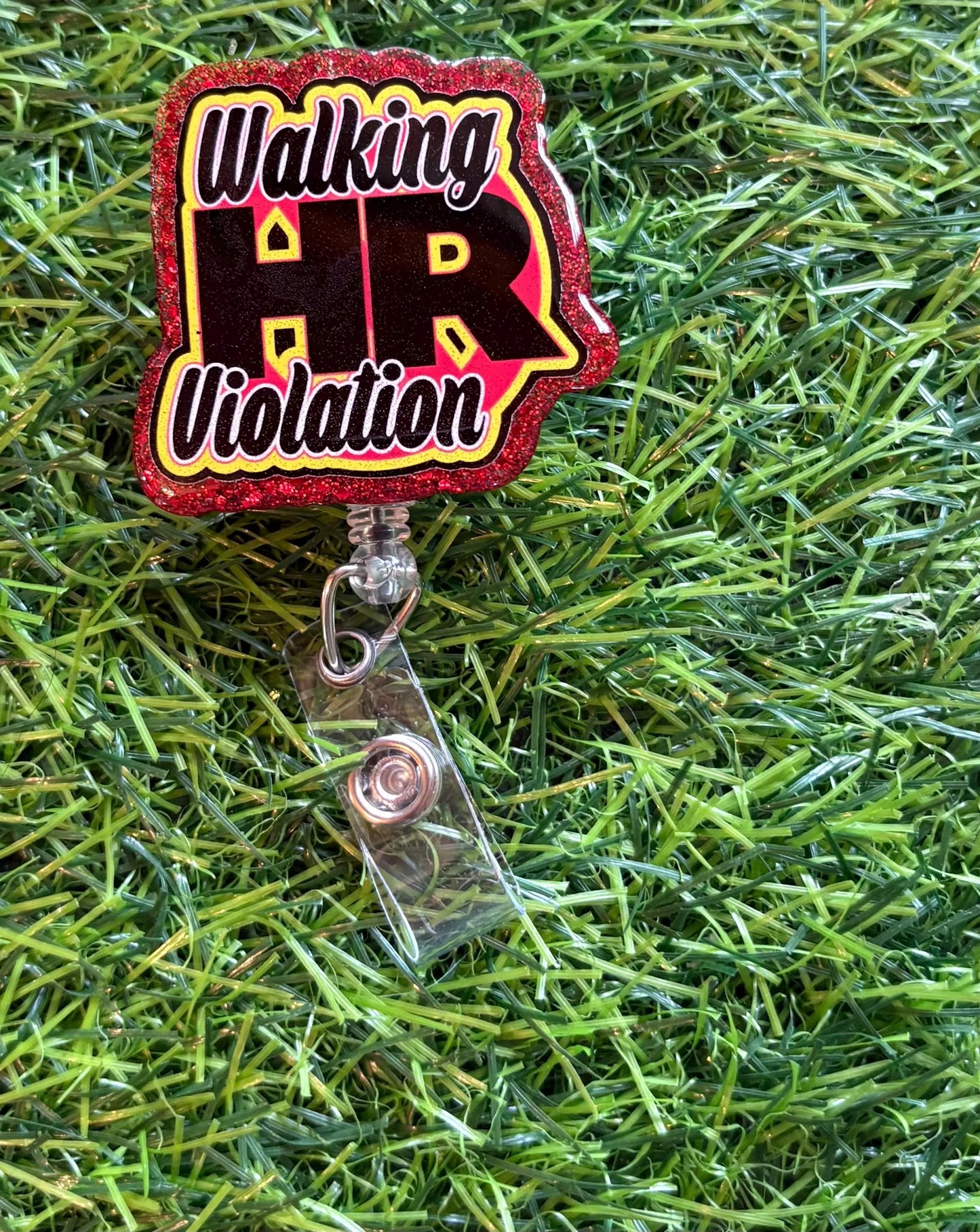 Funny Nurse Bage Reel, Walking HR Violation Badge Reel