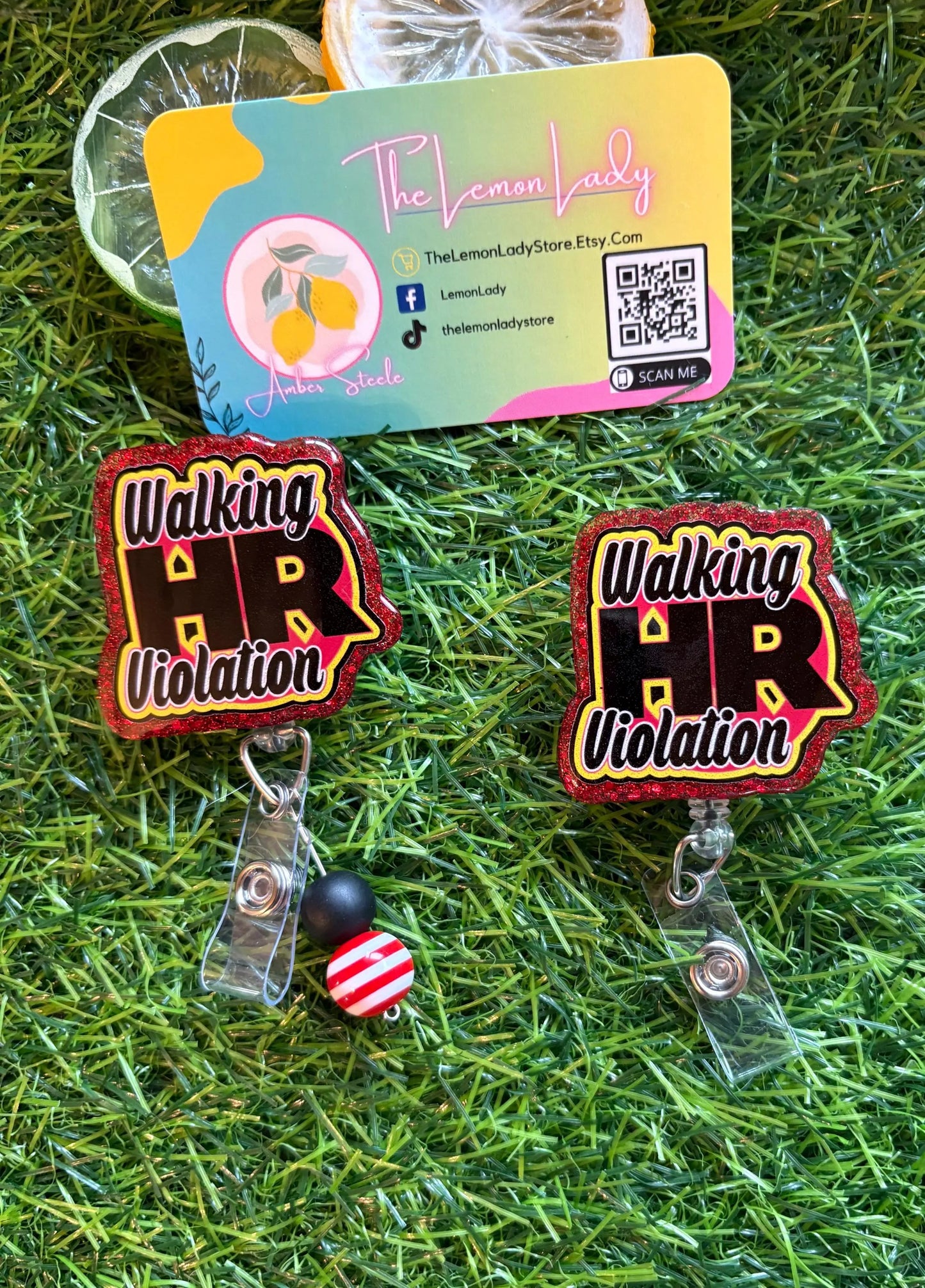 Funny Nurse Bage Reel, Walking HR Violation Badge Reel